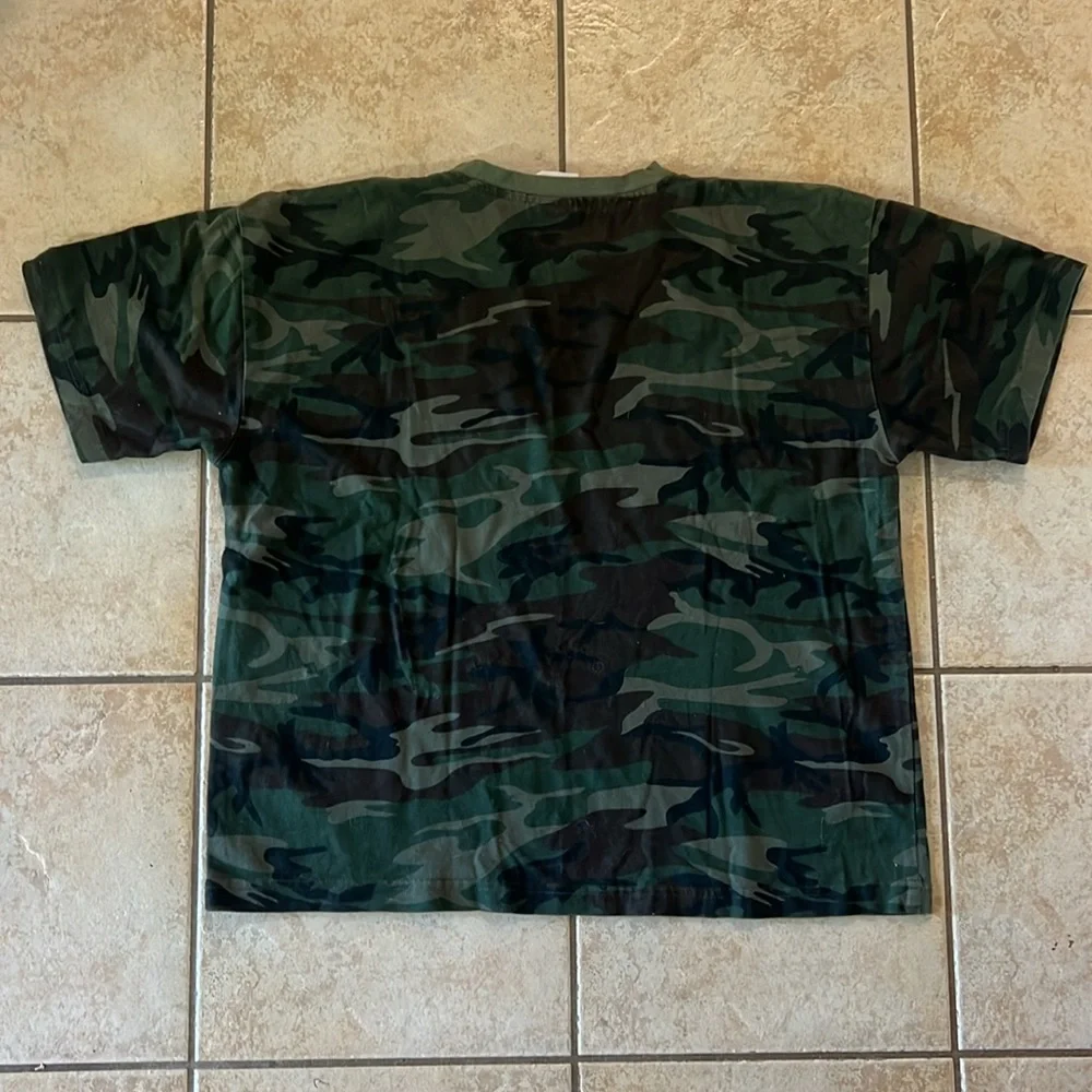 Vintage Fast California Camo Camouflage Boxy T-Shirt, Sz M/L‎